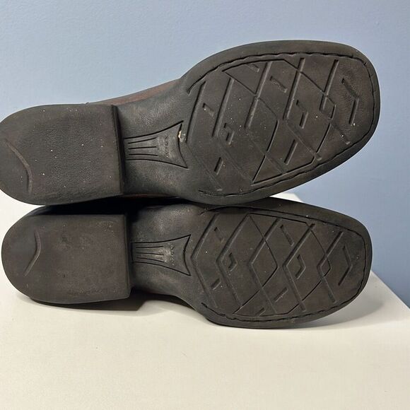 Ariat Quickdraw Square Toe Brown Leather Cowboy Boots 10004853 Sz 5 - Picture 8 of 8